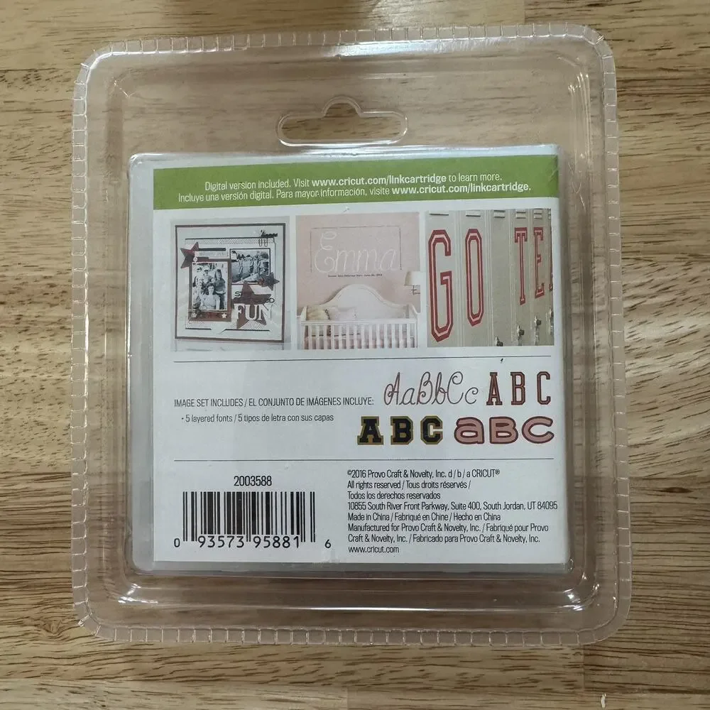 Cricut Cartridge Extreme Fonts Kit #2003588 New Sealed Craft Scrapbooking
